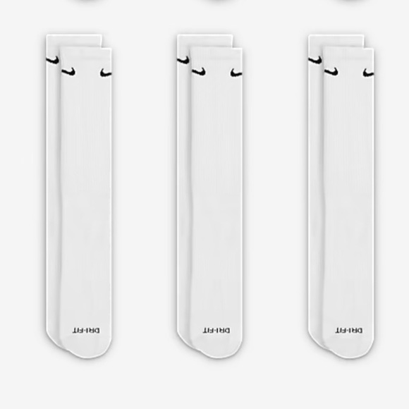NIKE 
Training Crew Socks (3 Pairs)
Nike Everyday Cushioned - Picture 2 of 12